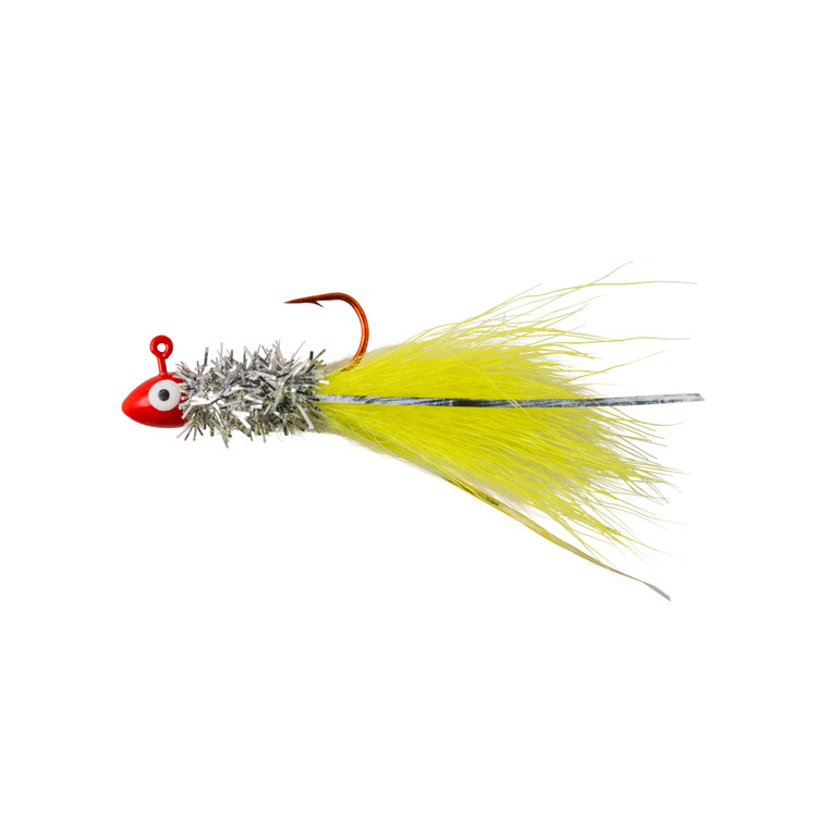 Whisker Skippy Jig - 1/16oz Red Chartreuse 2pk