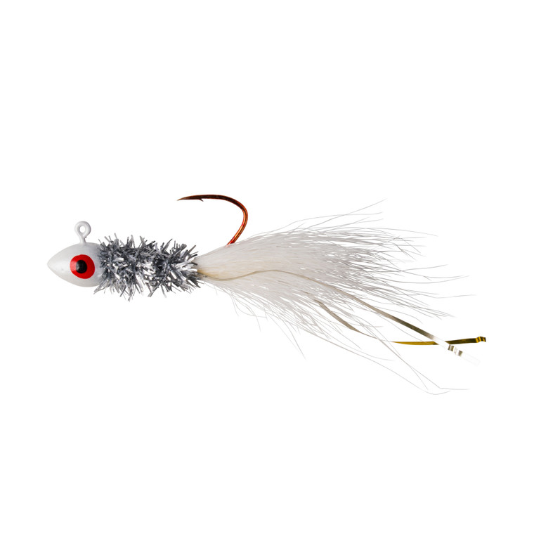 Whisker Skippy Jig - 1/8oz White Silver 2pk