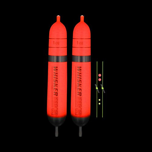 Whisker Weighted EVA Float - 1oz Orange 2pk