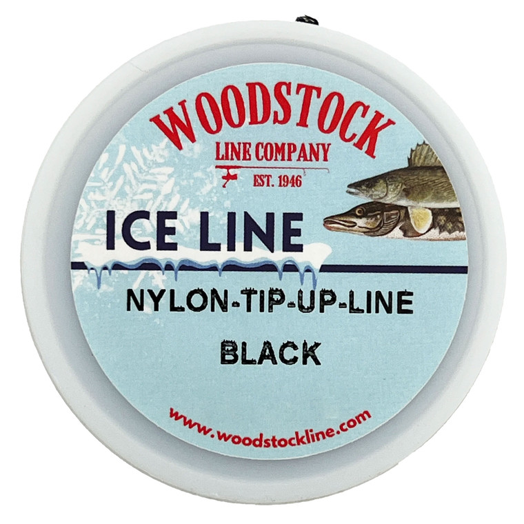 Woodstock Nylon Tip-Up line - 100 yd Black 30 lb - TU-0100-030-B