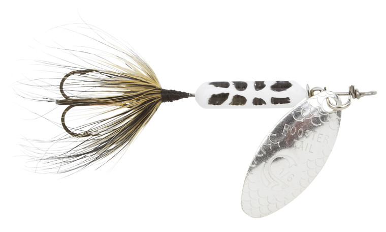 Yakima Rooster Tail - 1/32oz TrbP;White Coachdog