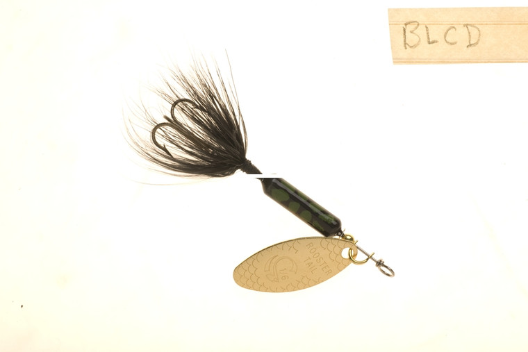 Yakima Rooster Tail - 1/8oz Swing; Black Coachdog