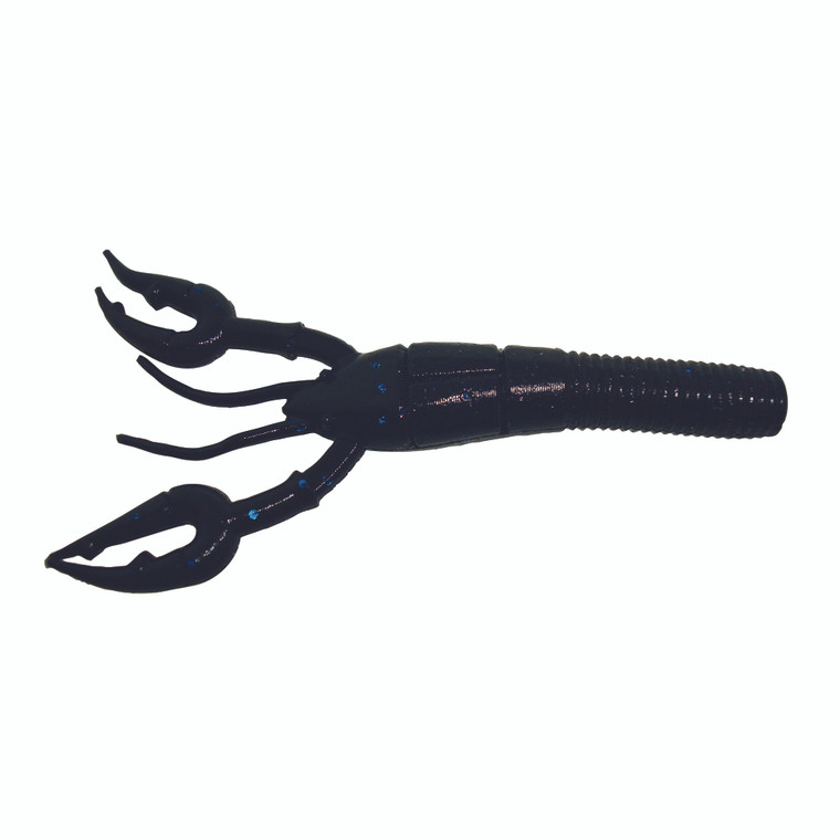 Yamamoto Fat Baby Craw - 3.75'' Blk/Large Bl Flk 7pk