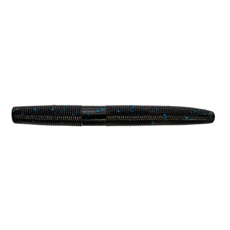 Yamamoto Fat Senko - 4'' Black/Lg Blue Flk 10pk