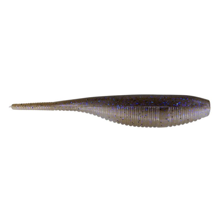 Yamamoto Fat Shad Shape Worm - 4'' Electric Shad 8pk