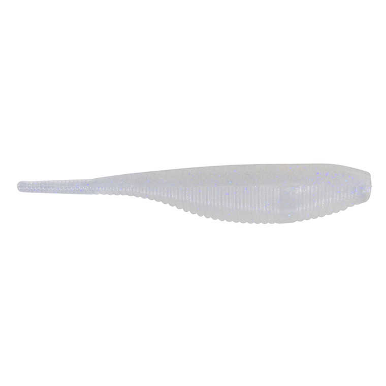 Yamamoto Fat Shad Shape Worm - 4'' Stealth Blue Glimmer 8pk