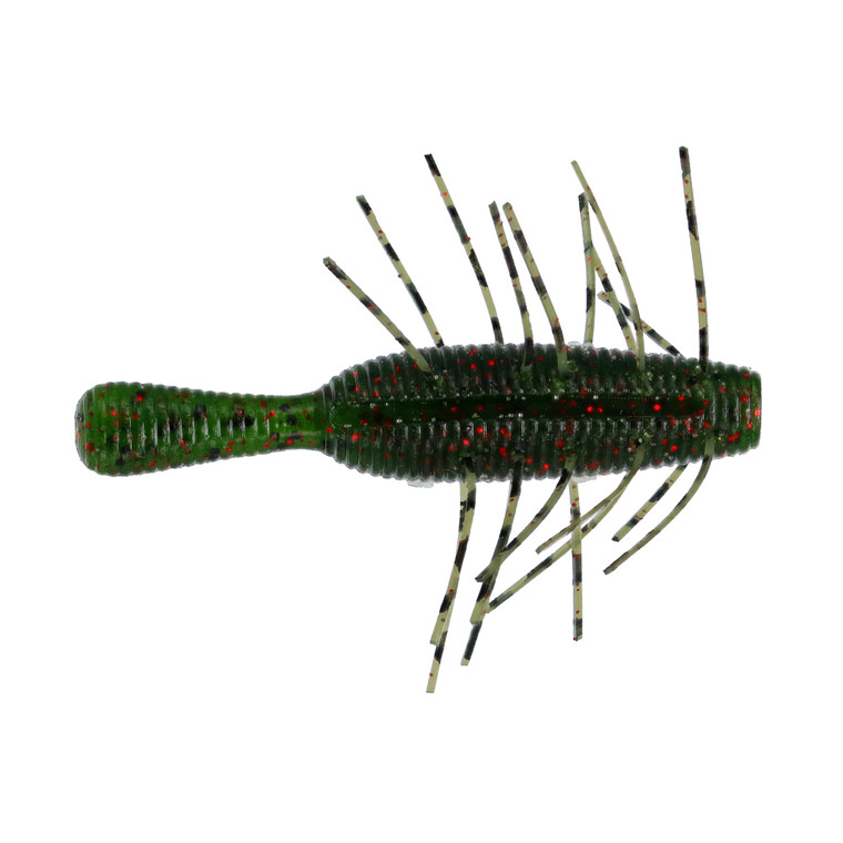 Yamamoto Fuzzy Nuki - 2.5'' Watermelon/Blk&Red 5pk