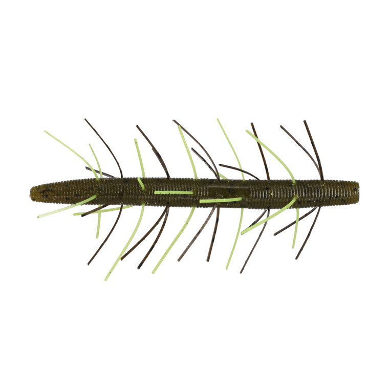 Yamamoto Fuzzy Senko - 4'' GP/Chartreuse Skirt 5pk