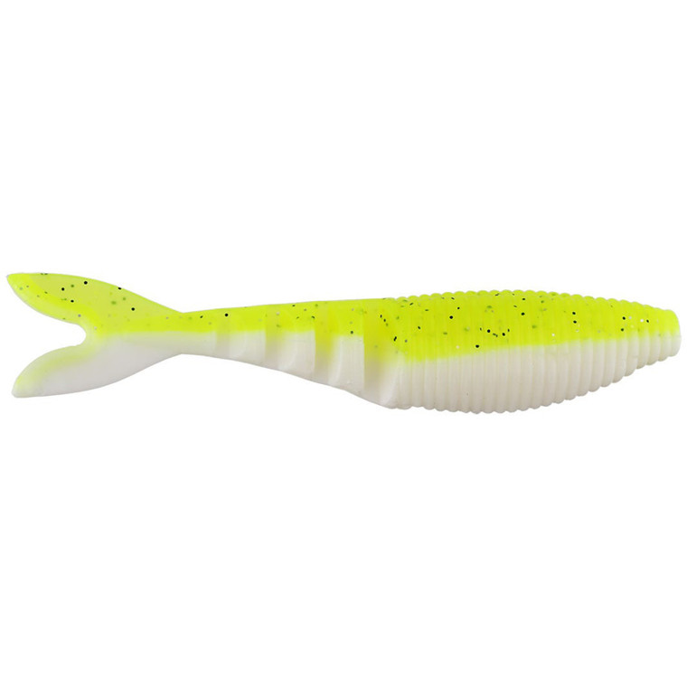 Yamamoto Paddle Tail Zako - 4'' Chartreuse Shad 5pk