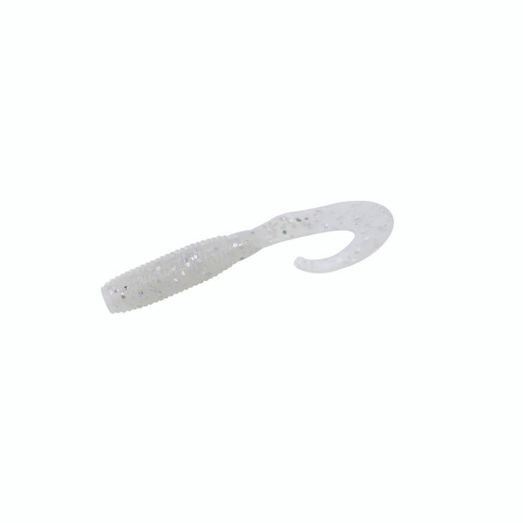 Yamamoto Single Tail Grub - 4'' Bl Pearl/Lg Slv Flk 20pk
