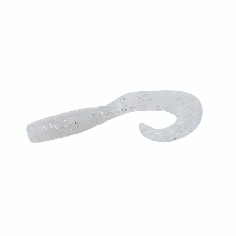 Yamamoto Super Grub - 5'' Bl Pearl/Lg Slv Flk 20pk