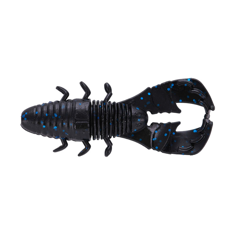 Yamamoto Yama Bug - 3.75'' Blk w/LG Blue Flk 6pk