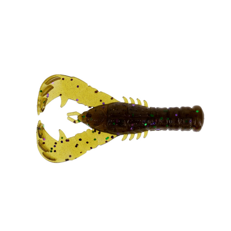 Yamamoto Yama Craw - 3'' GP/Lg Grn & Prp Flk 8pk