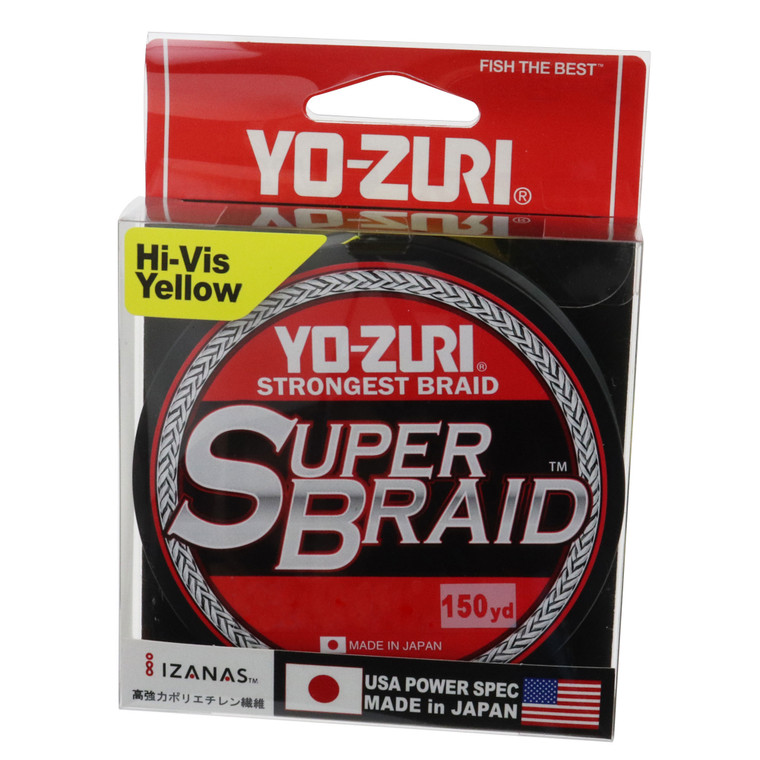 Yo-Zuri Super Braid - 150 yd High Vis Yellow 10 lb