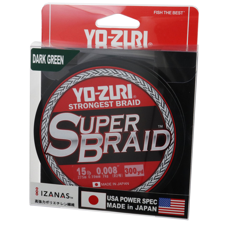 Yo-Zuri Super Braid - 300 yd Dark Green 15 lb