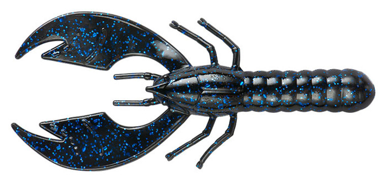Yum Craw Papi - 3.75'' Black/Blue Flake 8pk