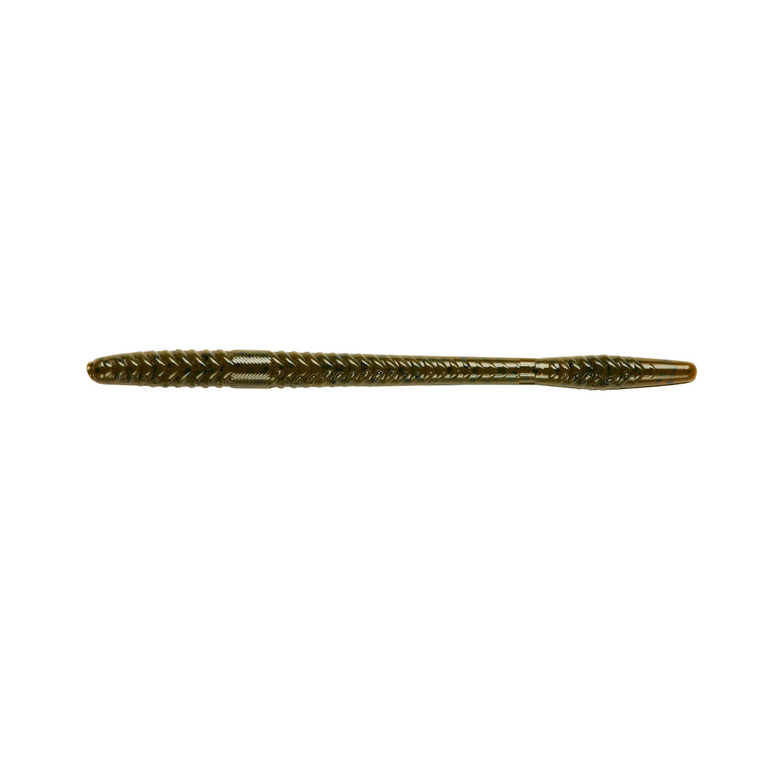 Yum Finesse Worm - 4'' Green Pumpkin 12pk