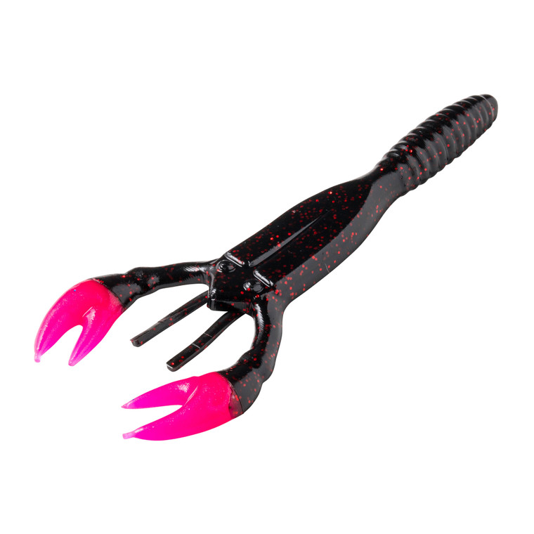 Yum Salt Craw - 4'' Black Neon Fire 8pk