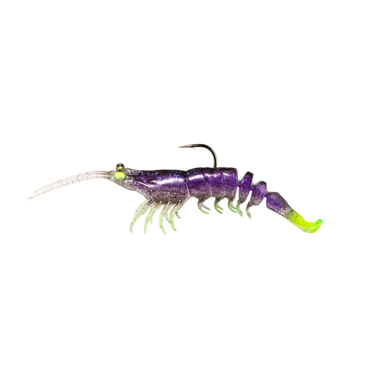 Z Man PrawnstarZ - 3'' Plum Chartreuse 2pk - FAR-530