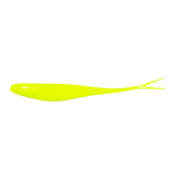 Z Man Scented Jerk ShadZ - 7'' Hot Chartreuse 4pk