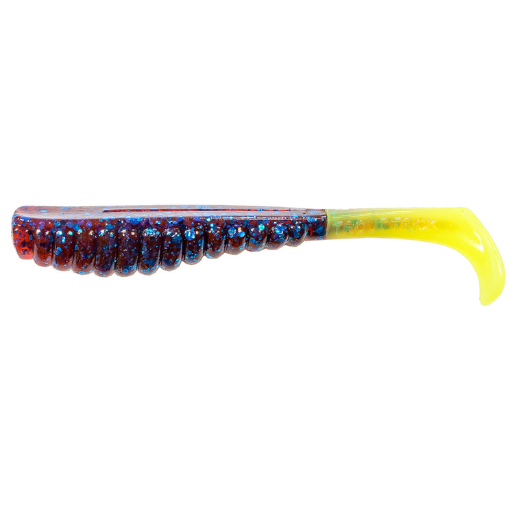 Z Man Swimmin' Trout Trick - 3.5'' Plum/Cht Tail 6pk