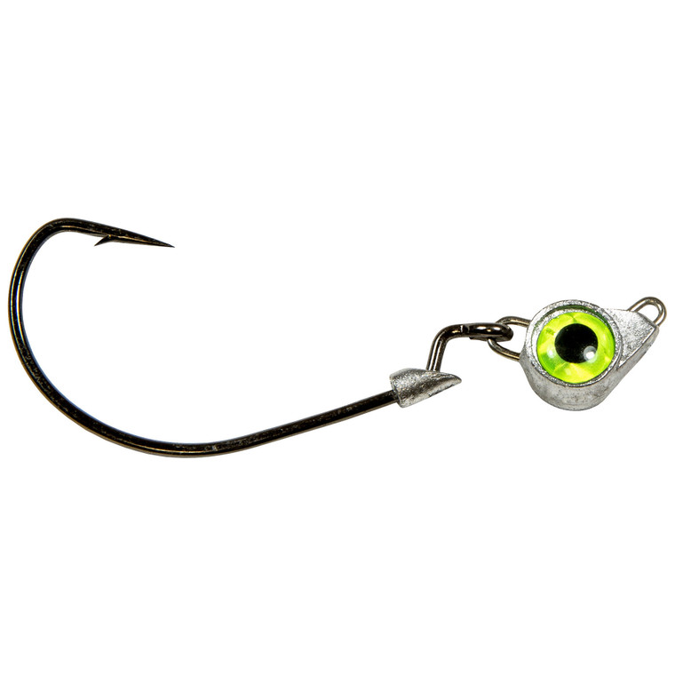 Z Man Texas Eye Jighead - 1/4oz Chartreuse 3pk
