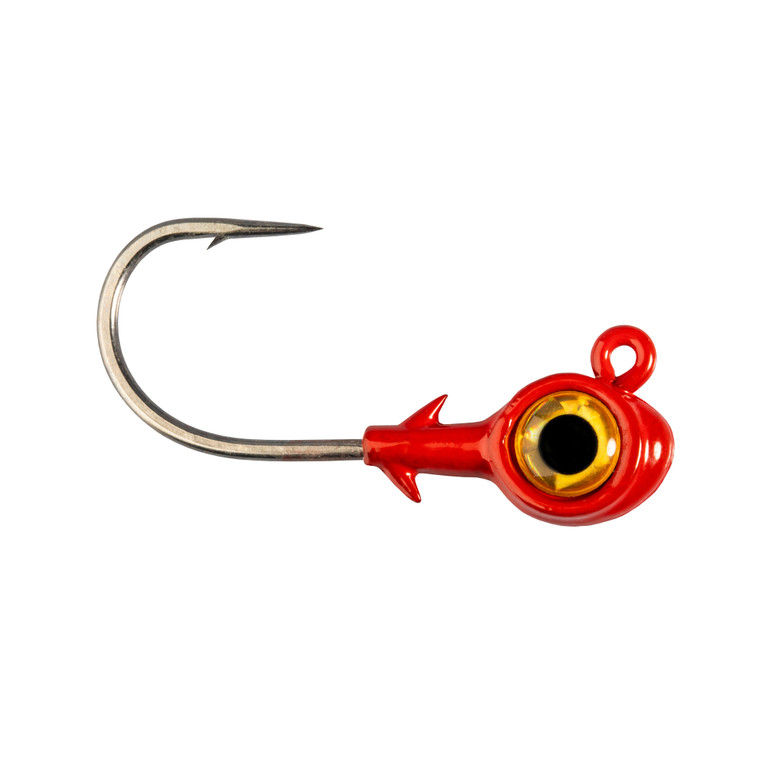 Z Man Trout Eye X Jighead - 1/4oz Red/Gold 3pk