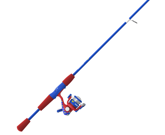Zebco Combo Kids Spinning - 5' 0'' 2pc ML WonderWoman 6# - YSPWONDER502ML.FB4