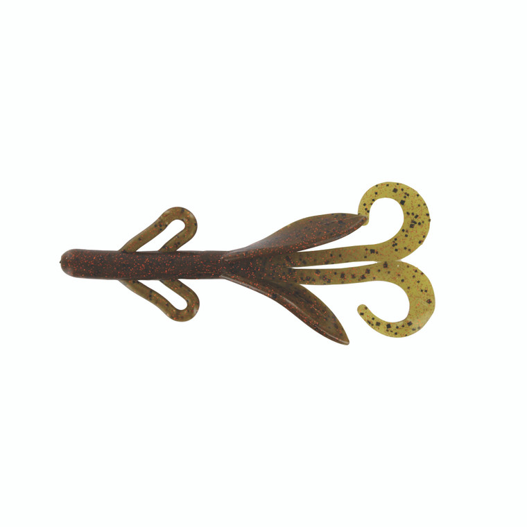 Zoom Brush Hog 6'' - Green Pumpkin Org Glit 8pk