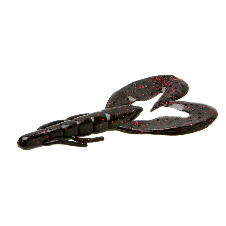Zoom Super Speed Craw 4'' - Black Red Glitter 8pk