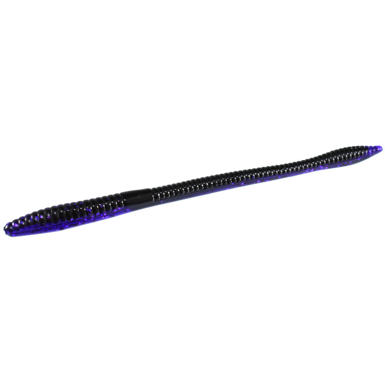 Zoom Trick Worm 6.5'' - Black Light 20pk