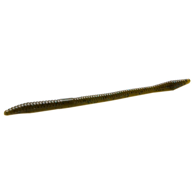 Zoom Trick Worm 6.5'' - Green Pumpkin Blue 20pk