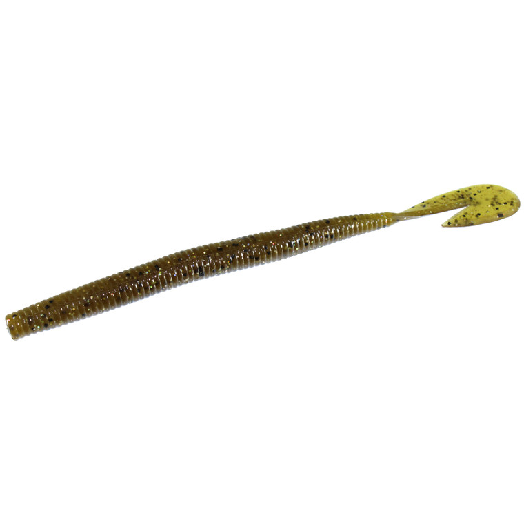 Zoom U-V Speed Worm 6'' - Green Pumpkin Magic 15pk