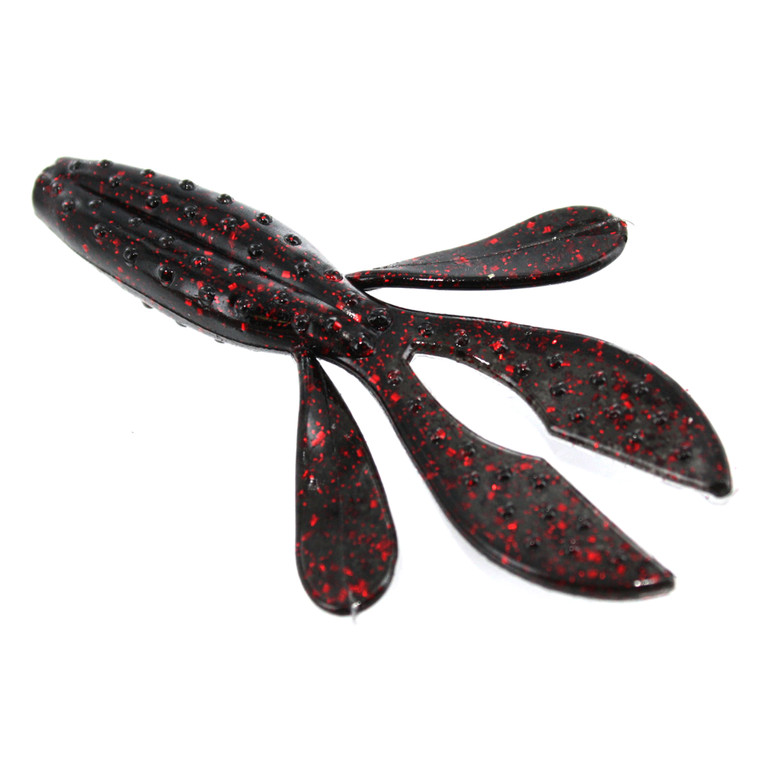 Zoom Z-Hog Jr 3.5'' - Black Red Glitter 10pk