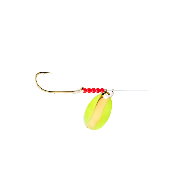 Little Joe Red Devil Spinner - #3 Indiana Chartreuse/Gold - LR3107