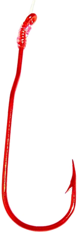 Tru Turn Snelled Hooks - #4 Blood Red 5pk - 863G 4