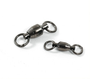 Spro BB Swivel Split Ring - 8 lb Black 5pk - VIG-SBSB2S-02-5