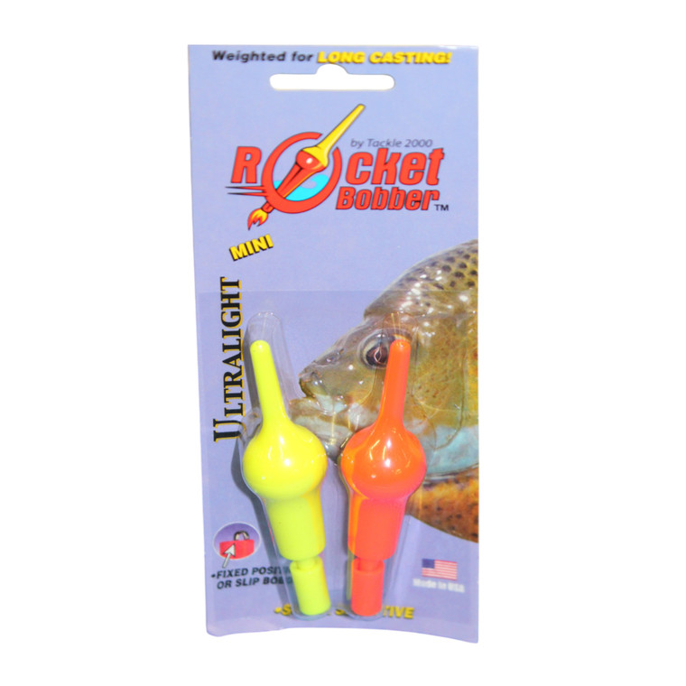 Tackle2000 RktBbr Mini - Cigar 3.75'' Yellow Org 2pk - L4RBM102B
