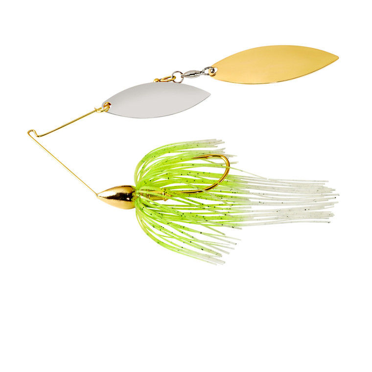 War Eagle Spinnerbait - 3/8oz #2Willow Gold Wht Cht - 38GWR02