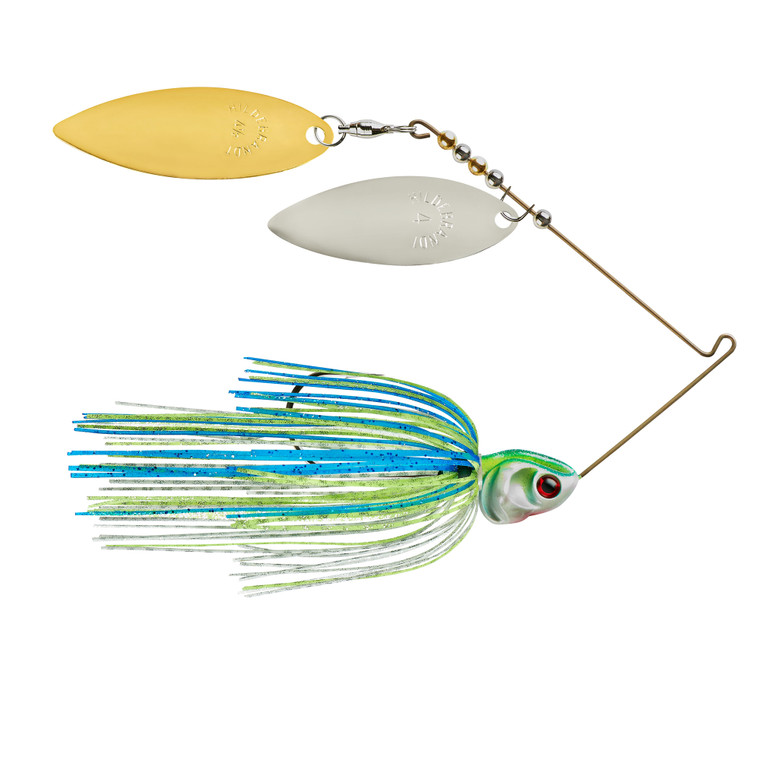 Booyah Covert Series - 1/2oz White/Chartreuse/Blue - BYCVS12NGW730