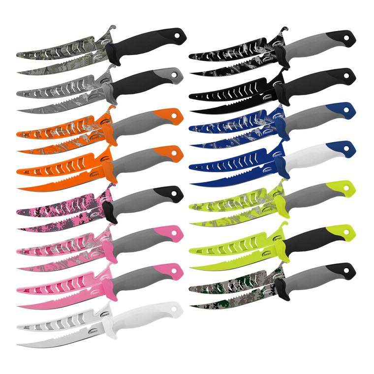Danco PDQ Fillet Knife - w/Sheath Display 24pc - FK6T24-24