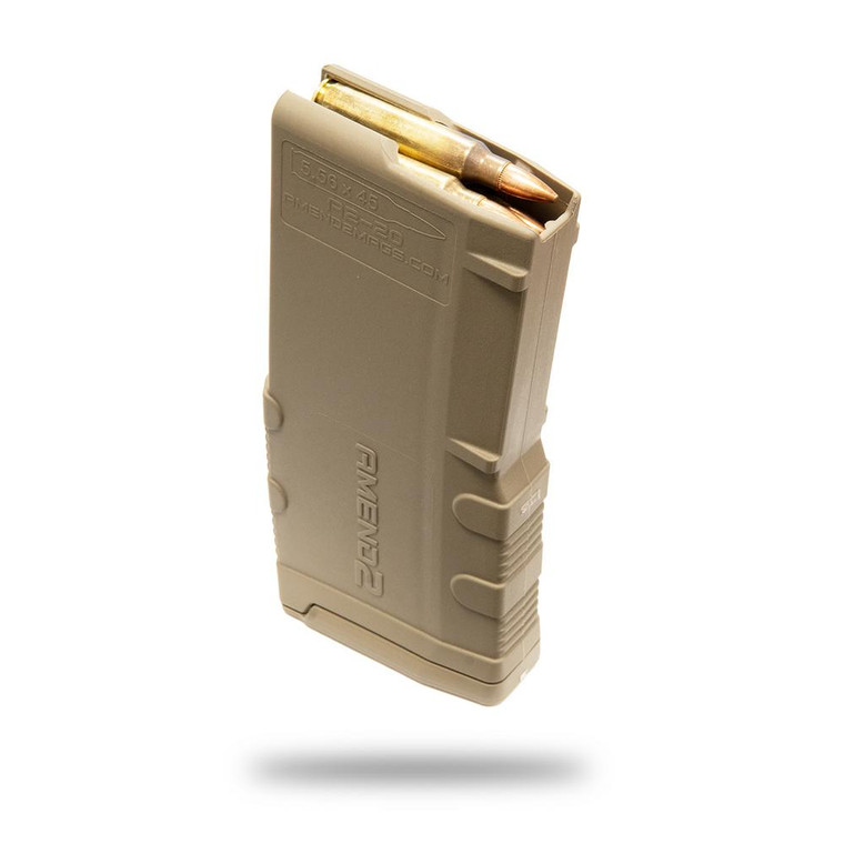 Amend2 AR-15 Mod-2 Rifle Magazine FDE 5.56/.223 20/rd - 556MOD2FDE20