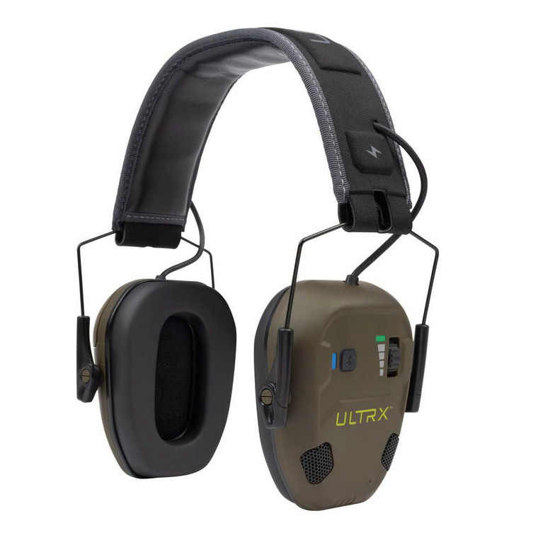 Allen ULTRX Bionic Fuse Ion Bluetooth Electronic Ear Muffs 22dB Olive - 4170
