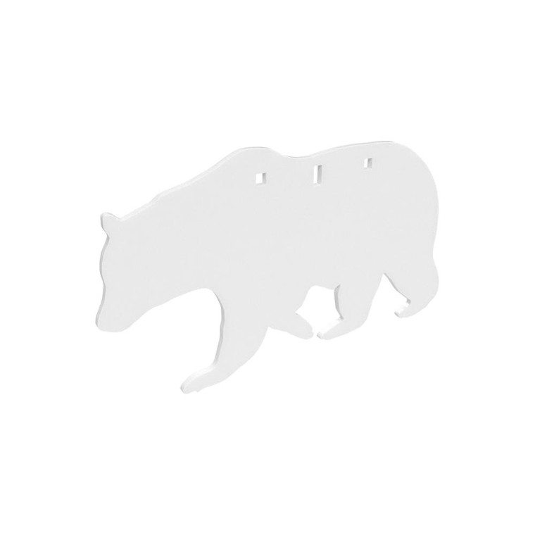 Birchwood Casey AR500 3/8" Silhouette Plate Target 3-Hole Bear - BC-47703