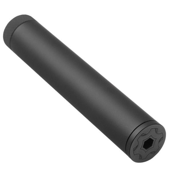 CMMG Defcan 22 Gen 2 Direct Thread Suppressor 22 LR Stainless Steel Black - 22CA41E
