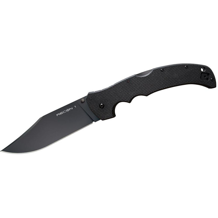 Cold Steel Recon XL Folding Knife 5-1/4" Clip Point Blade Black - CS-27TXLC