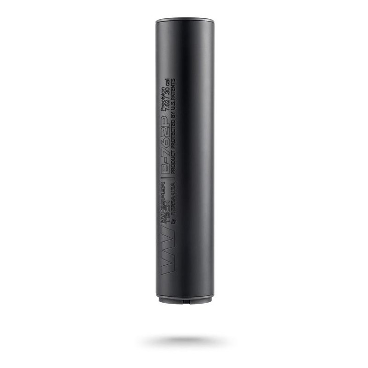 WhisperTech B-762P Semi Auto Direct Thread Suppressor 7.62 Aluminum & Stainless Steel 5/8x24 Thread - WTB-762DT-E