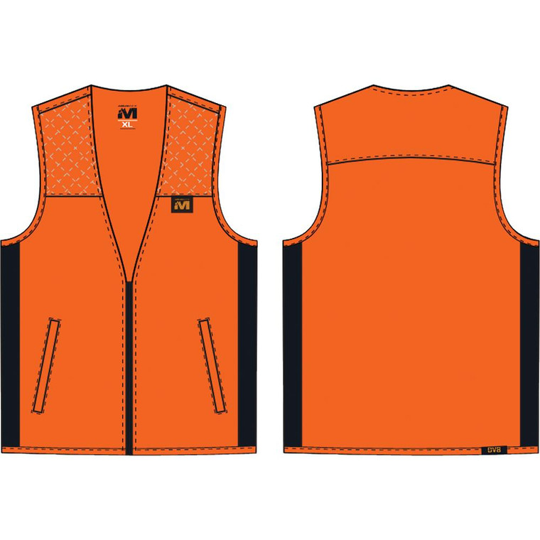 Muddy DV8 Lightweight Hunting Vest Blaze Orange M - MUD-LW-VEST-BO-M