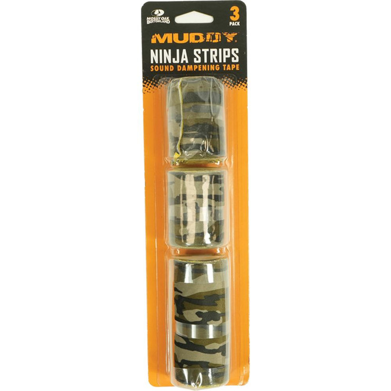 Muddy Ninja Strips Combo Pack 3 Sizes Mossy Oak Bottomland - MUD-NSCP-MOBL