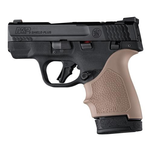 Hogue HandAll Beaver Tail Handgun Grip Sleeve S&W M&P 9 Shield Plus FDE - 18413